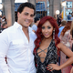 Television personality “Snooki” (right) with husband Jionni LaValle at the 2013 MTV Video Music Awards at the Barclays Center on Aug. 25, 2013, in the Brooklyn borough of New York City